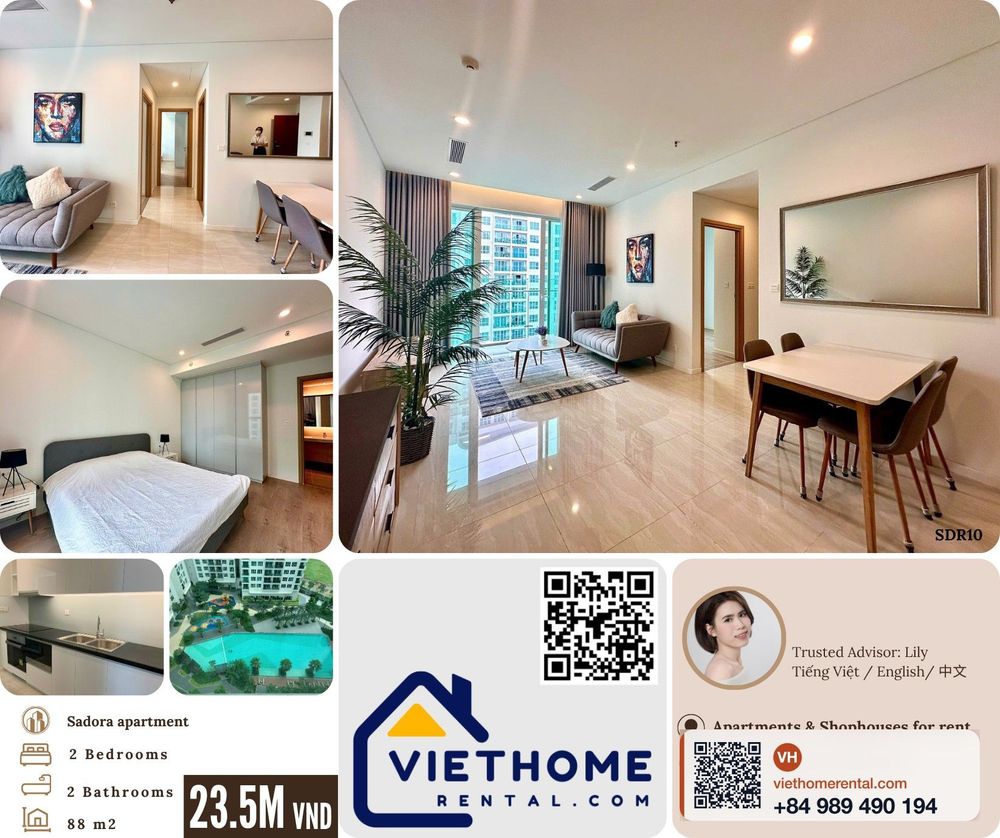 2-Bedroom Apartment for Rent at SADORA Thủ Thiêm - 23.5 Million VND/Month - Fully Furnished - Photo 5