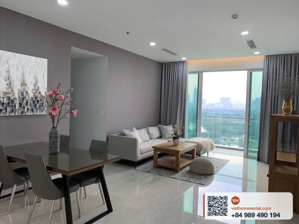 2-Bedroom Apartment for Rent at Sadora Thu Thiem - Block B 120m2 - Beautiful Q1 View - 33M/Month - Photo 12