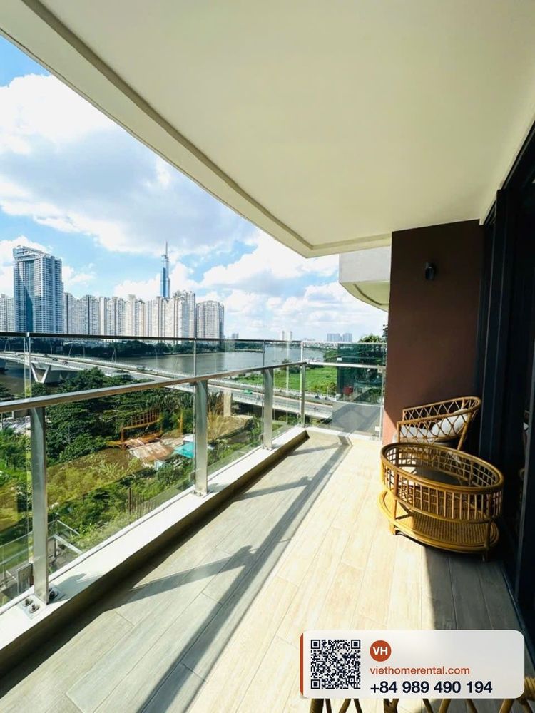 Căn hộ 4 phòng ngủ 186m2 view sông cho thuê tại Thủ Thiêm, Q2 - Photo 12