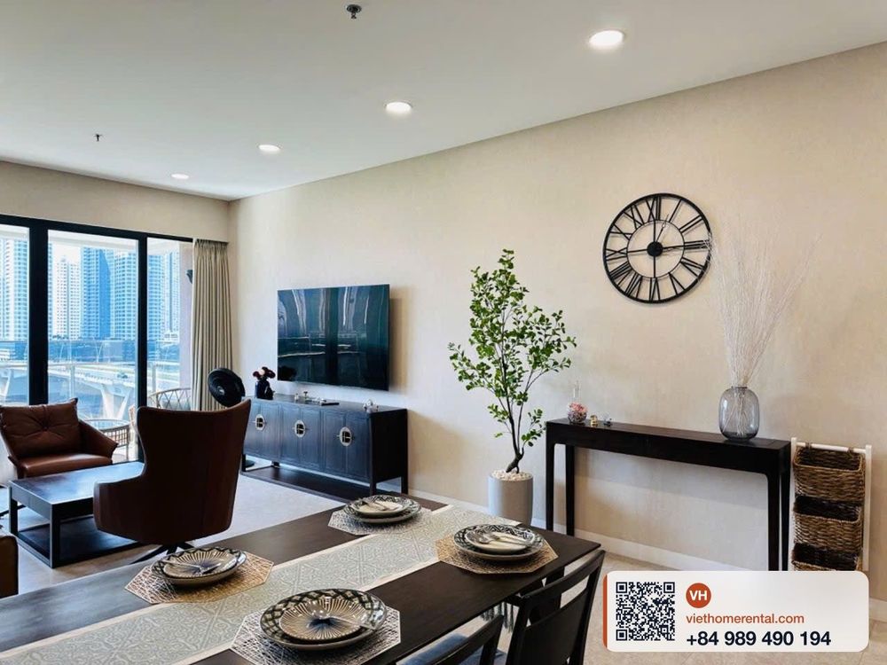 Căn hộ 4 phòng ngủ 186m2 view sông cho thuê tại Thủ Thiêm, Q2 - Photo 16
