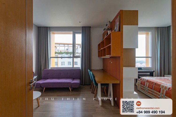 Cho thuê căn hộ Sarimi 2 phòng ngủ + 1 phòng full nội thất 45 triệu đồng tại Thủ Thiêm, Quận 2 - Photo 2